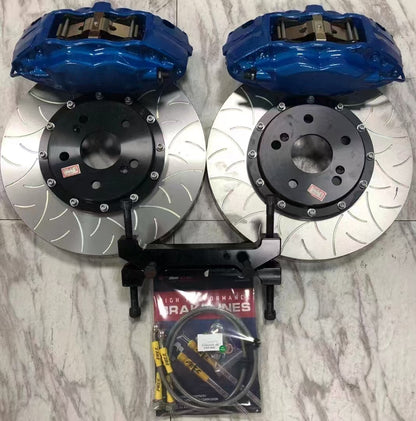 Brembo F50 Style Front 4 Piston Big Brake Kit Fit 17 / 18 / 19 Inch Wheels