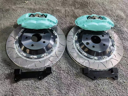 Brembo F50 Style Front 4 Piston Big Brake Kit Fit 17 / 18 / 19 Inch Wheels