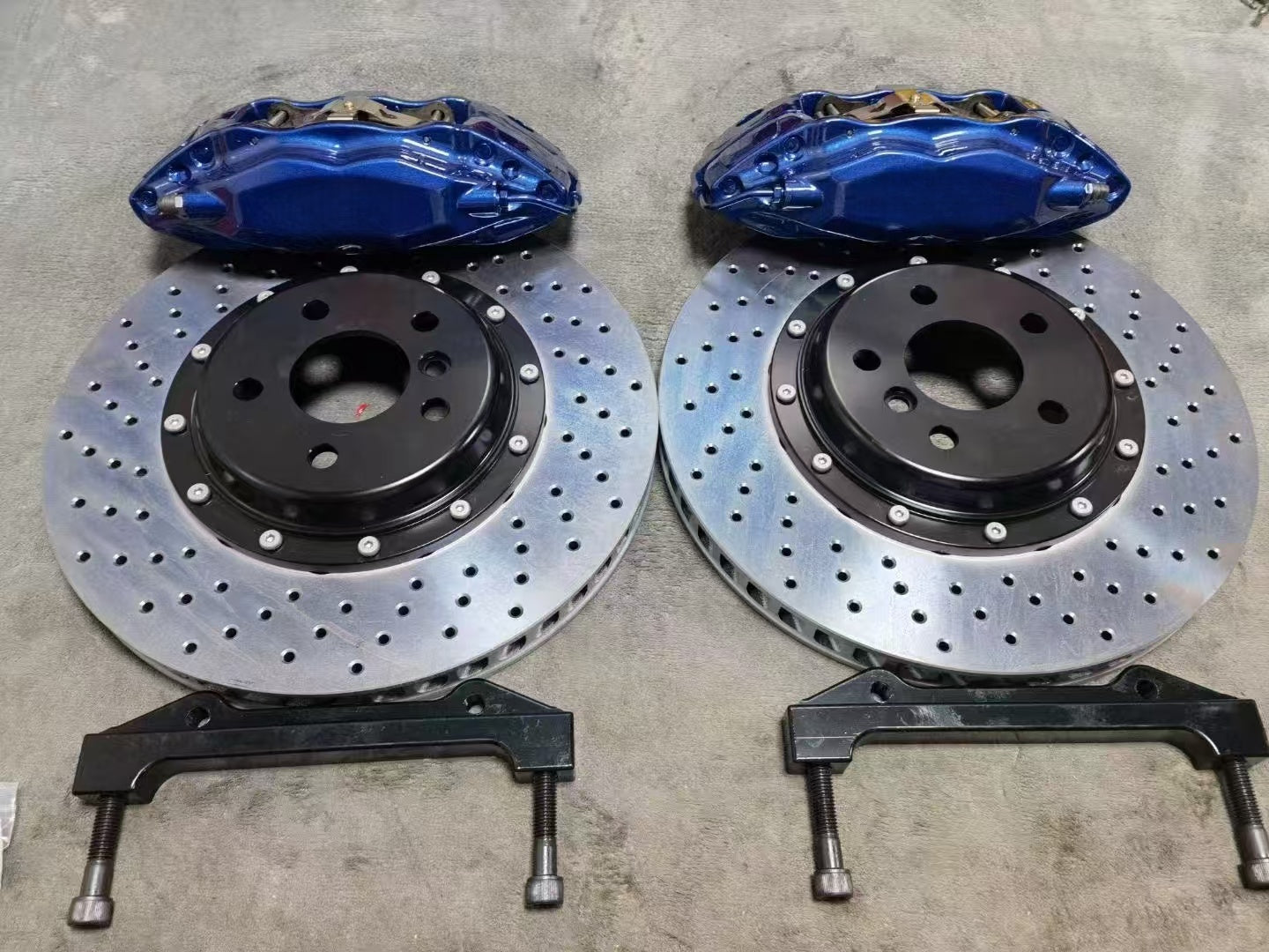 Brembo F50 Style Front 4 Piston Big Brake Kit Fit 17 / 18 / 19 Inch Wheels