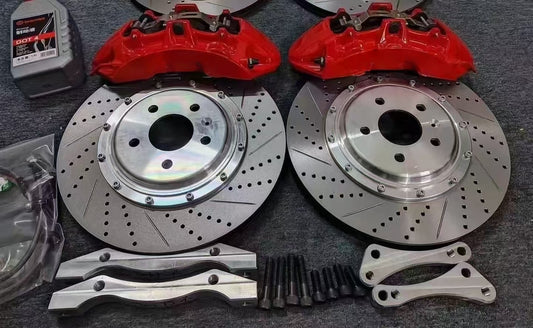Brembo V6 Style Front 6 Piston Big Brake Kit Fit 18 / 19 / 20 / 21 Inch Wheels