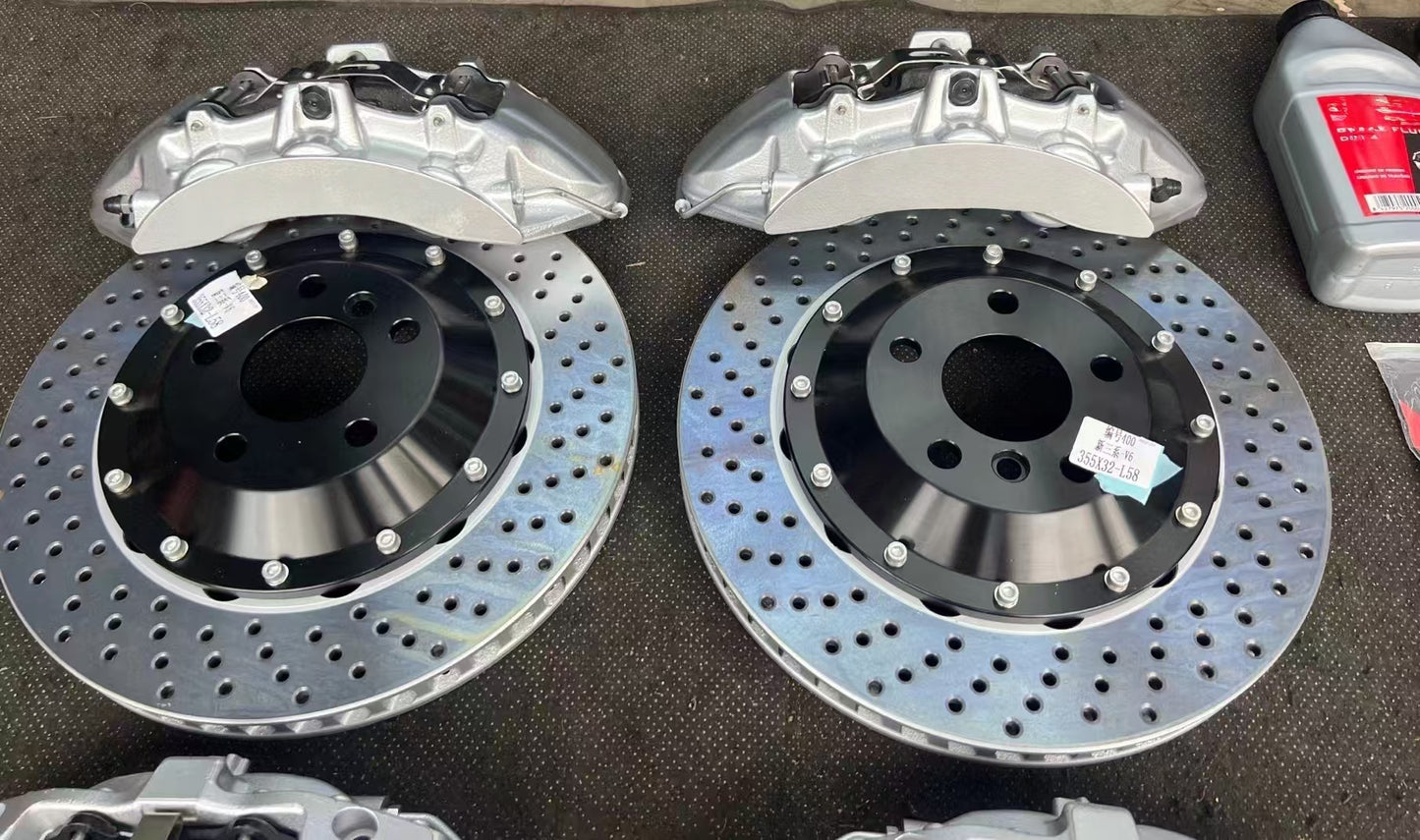 Brembo V6 Style Front 6 Piston Big Brake Kit Fit 18 / 19 / 20 / 21 Inch Wheels