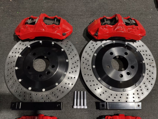Brembo GT6 Style Front 6 Piston Big Brake Kit Fit 18 / 19 / 20 / 21 Inch Wheels