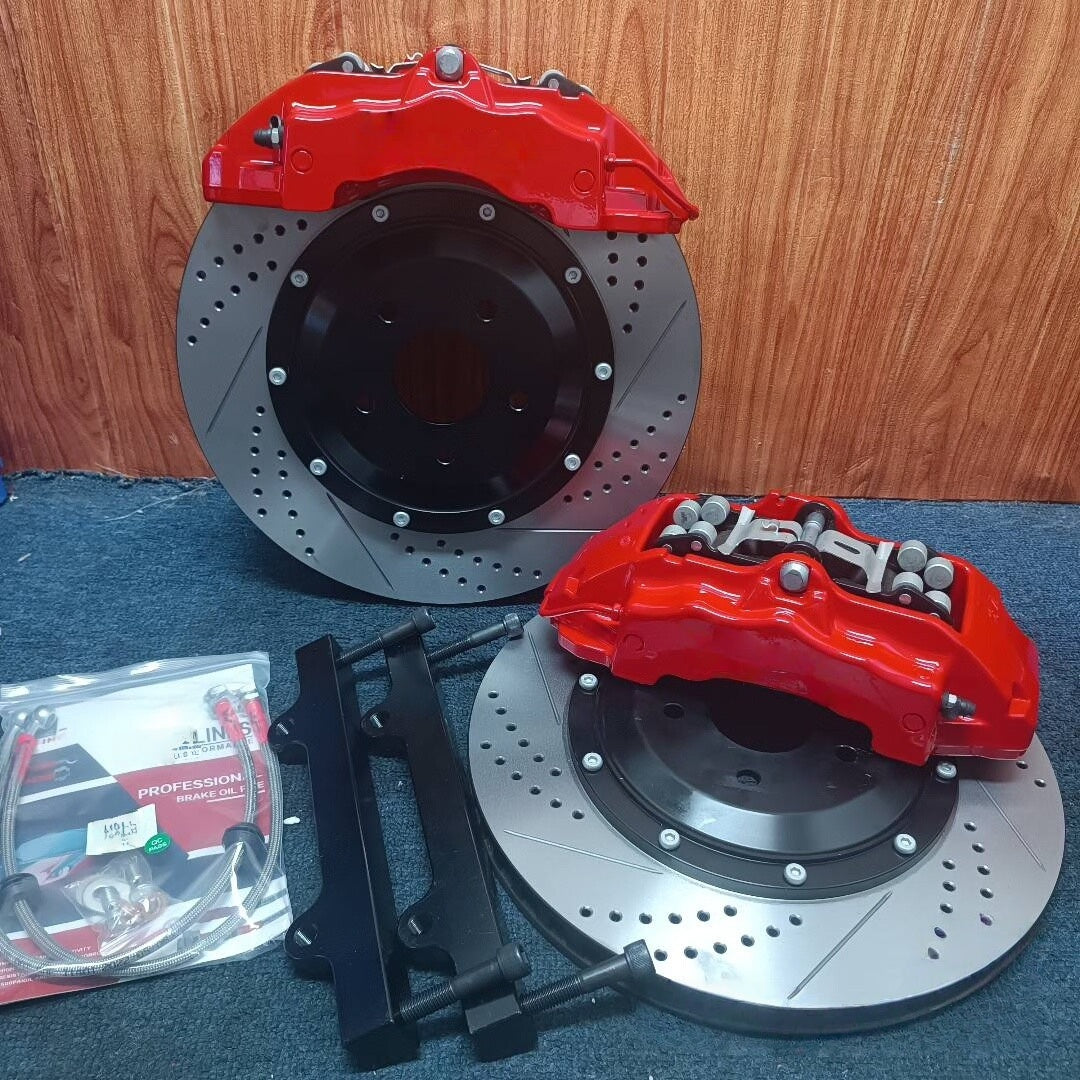 Brembo 18Z Style Front 6 Piston Big Brake Kit Fit 18 / 19 / 20 / 21 Inch Wheels